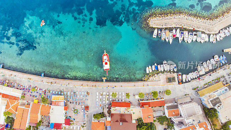 Karaburun izmir土耳其鸟瞰图